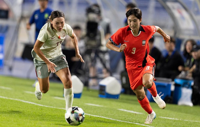 东亚杯| 补时遭“绝平” 中国女足2:2战平韩国